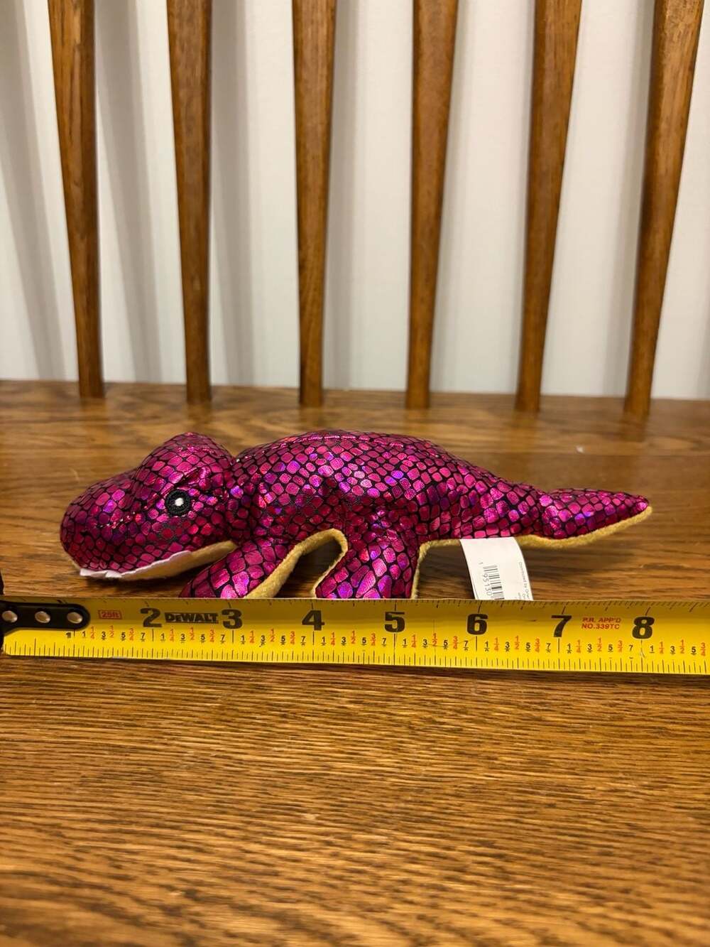 Oriental Trading Company Pink Scaled Dinosaur Plush Stuffed Animal